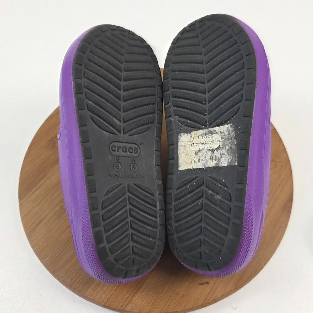 Mcdonald`s x Crocs‎ Grimace Purple Unisex Cozzzy Sandals Sz 8 Womens Sz 6 Mens